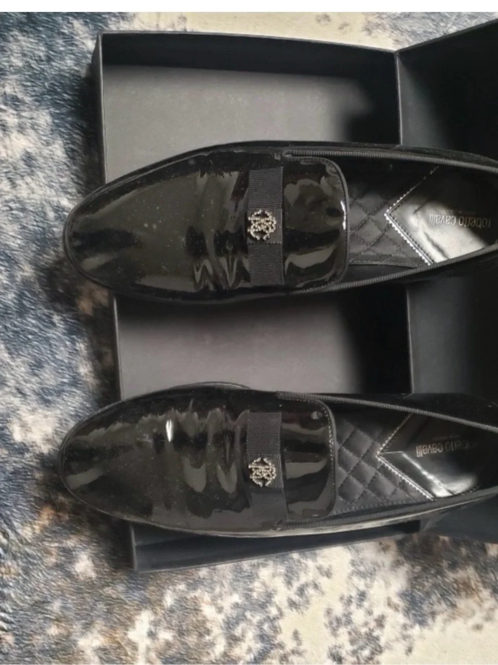 Roberto Cavalli Black Box with White Logo